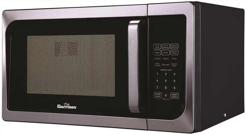 Garrison&Reg; 0.9 Cu.Ft. Countertop Microwave Oven, Stainless Steel 1