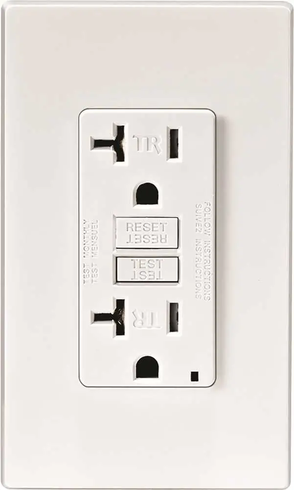 Leviton&Reg; Smartlockpro&Reg; 2-Pole Tamper-Resistant Duplex Gfci Receptacle With Led, Ivory, Nema 5-20R, 125 Volts, 20 Amps 1