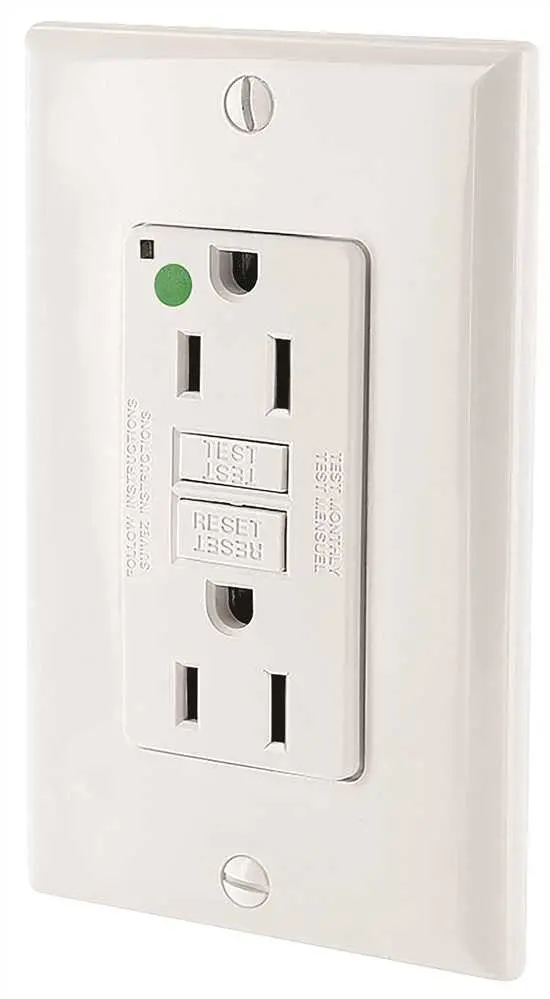 Leviton&Reg; Smartlockpro&Reg; 2-Pole Hospital Grade Duplex Gfci Receptacle With Led, White, Nema 5-15R, 125 Volts, 15 Amps 1