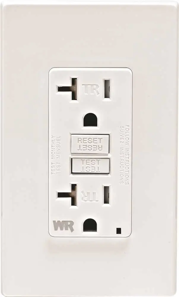 Leviton&Reg; Smartlockpro&Reg; Weather & Tamper-Resistant Duplex Gfci Receptacle With Led, White, Nema 5-20R, 125 Volts, 20 Amps 1
