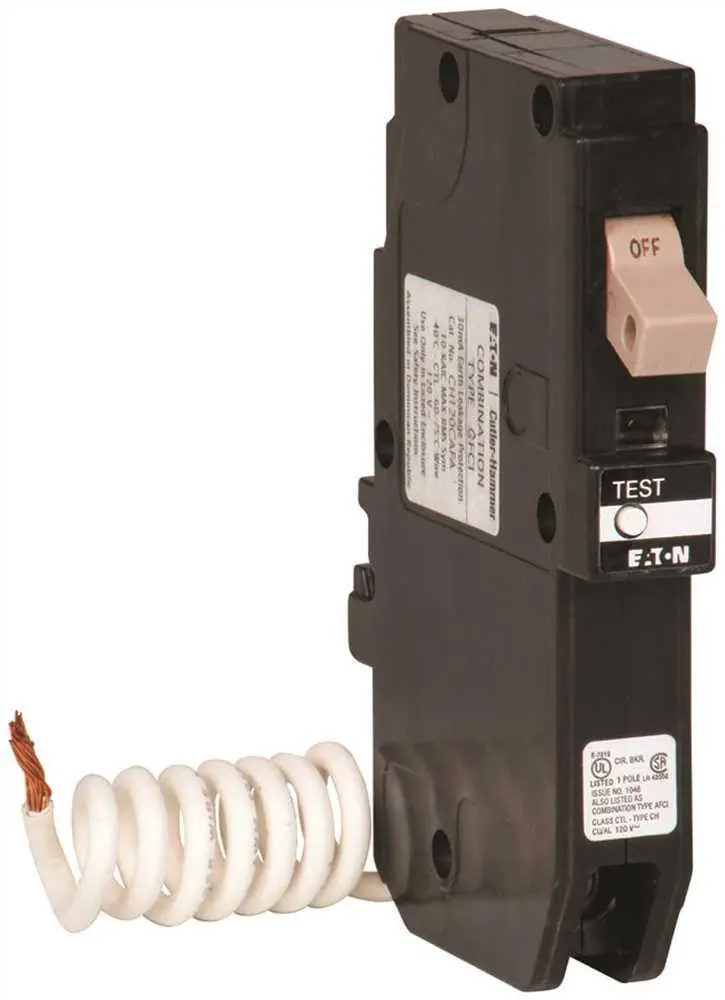 Eaton Ch Series Single Pole Gfci Breaker, Self-Test, 120-240 Volt, 15 Amps 1