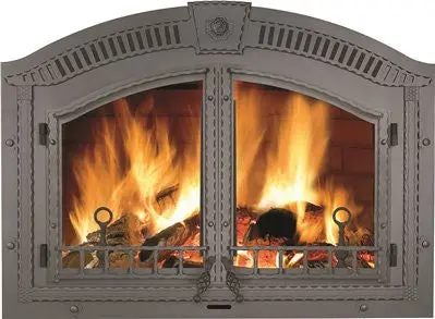 Napoleon&Reg; Fpwi-1 Arched Faceplate With Upper Grill & Keystone, Wrought Iron 1