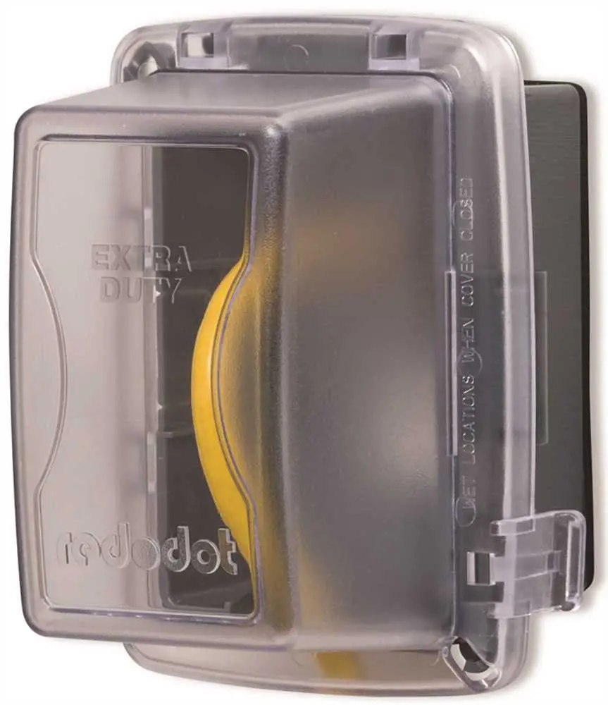 Thomas & Betts While-In-Use Weatherproof Cover, 1 Gang, Non-Metallic, Clear, 4-1-4 In. Depth 1