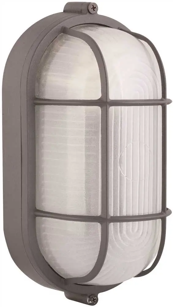 Royal Cove&Trade; Outdoor Oval Wall Lantern, Black, 8-1-4 X 4-3-4 In., Uses (1) 60-Watt Medium Base Lamp* 1