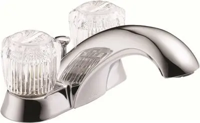 Lead-Free Delta&Reg; Bathroom Faucet, Two Handles, Chrome Finish 1