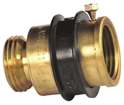 Zurn Wilkins Hose Connection Back Flow Preventer, Manual Drain For Freeze Protection, 3-4" Fnh X 3-4" Mnh, Lead Free 1