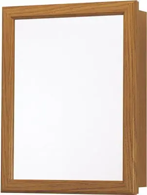 Oak Swing Door Medicine Cabinet, 16 In. W X 20 In. H 1