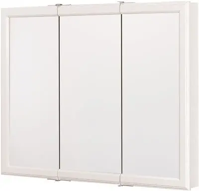 White  Triview Medicine Cabinet 36 In. 1