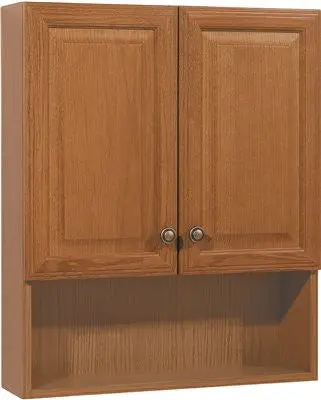 Oak Bath Storage Cabinet 23 In. 1