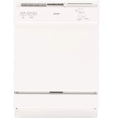 Hotpoint&Reg; Built-In 24-Inch Dishwasher, White, 5 Cycles - 3 Options 1