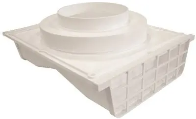Lambro Industries Plastic Double Sided Under Eave Vent, 4" Or 6", White 1