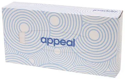 Appeal&Reg; Facial Tissue White 2Ply 8" X 8", 100-St, 30-Cs 1