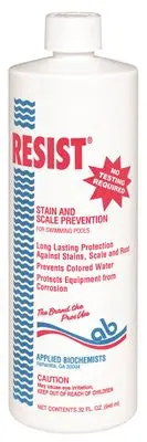Applied Biochemists&Reg; Resist&Reg; Stain Control, 1 Quart 1