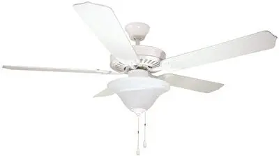 Bala&Reg; Dual Mount Ceiling Fan With Bowl Light Kit, 52 In., White 1