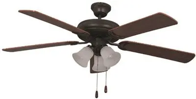 Bala 52 In. Dual Mount Ceiling Fan With 3 Light Kit, Bronze 1