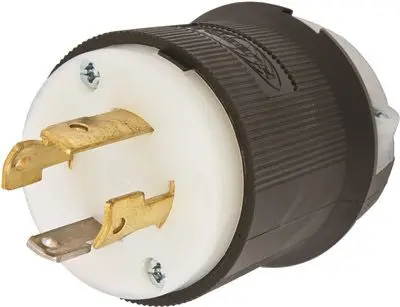 Hubbell Insulgrip&Reg; Twist-Lock&Reg; Generator Plug, 3 Pole 4 Wire, 30 Amp, 125-250 Volt, Nema Configuration L14-30P 1