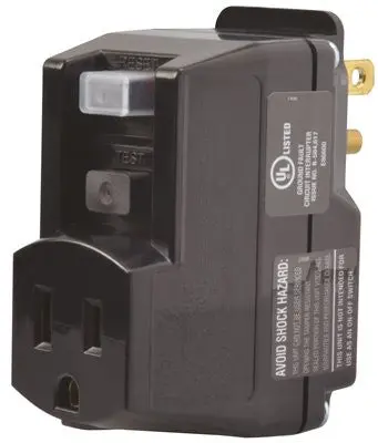 Coleman Cable Yellow Jacket&Reg; Plug In Gfci., Yellow 1