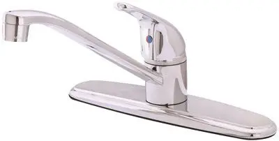 Proplus Hybrid Kitchen Faucet Single Handle Washerless Chrome Lead Free 1