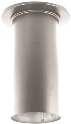 Duravent Durablack Single Wall Stovepipe Slip Connector With Trim, 6 In., Stainless Steel 1