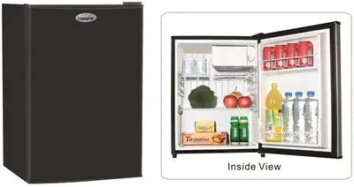 Lodging Star 2.5 Cu. Ft. Refrigerator, Black 1