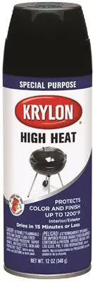 Krylon&Reg; High Heat Spray Paint, 12 Oz., Black 1