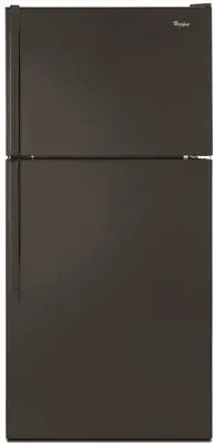 Whirlpool&Reg; Energy Star&Reg; 17.6 Cu. Ft. Top Freezer Refrigerator, Black, Reversible Door Swing 1