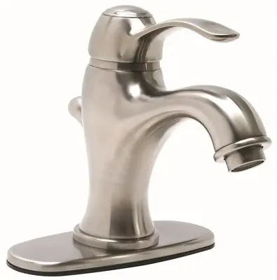 Premier Sanibel Single Handle 4 In. Centerset Lavatory Faucet 1.5 Gpm Brushed Nickel Finish 1