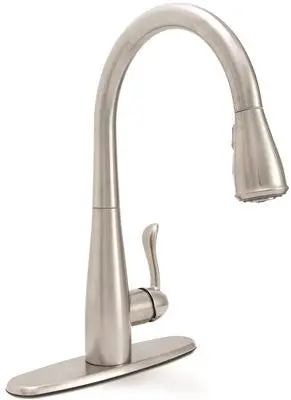 Premier Sanibel Single Handle Pull-Down Kitchen Faucet Satin Stainless Finish 1