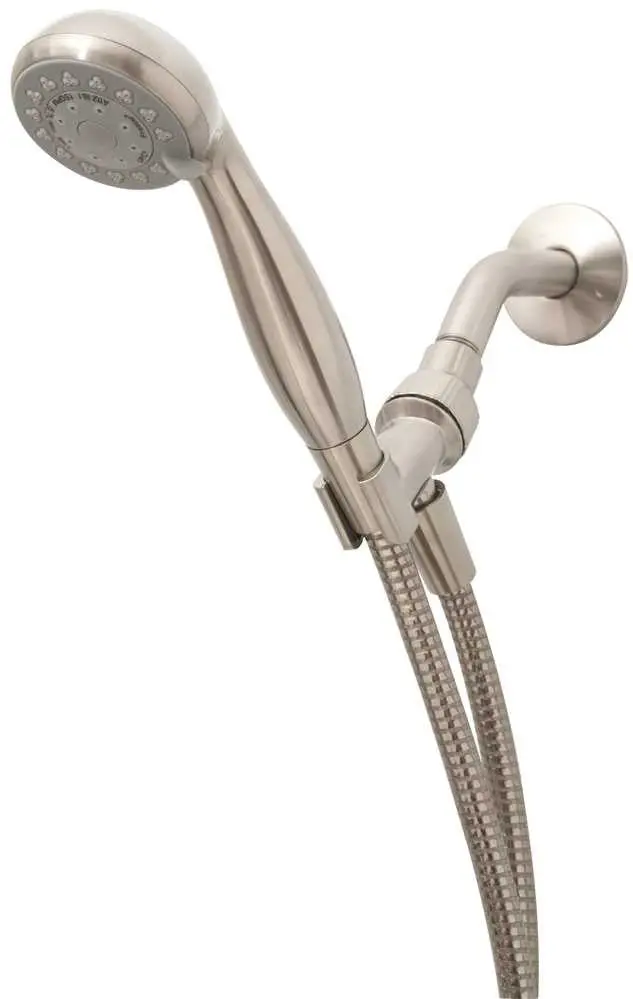 Premier Handheld 3-Function Shower Kit With Bracket And Hose, Brushed Nickel, 1.75 Gpm 1