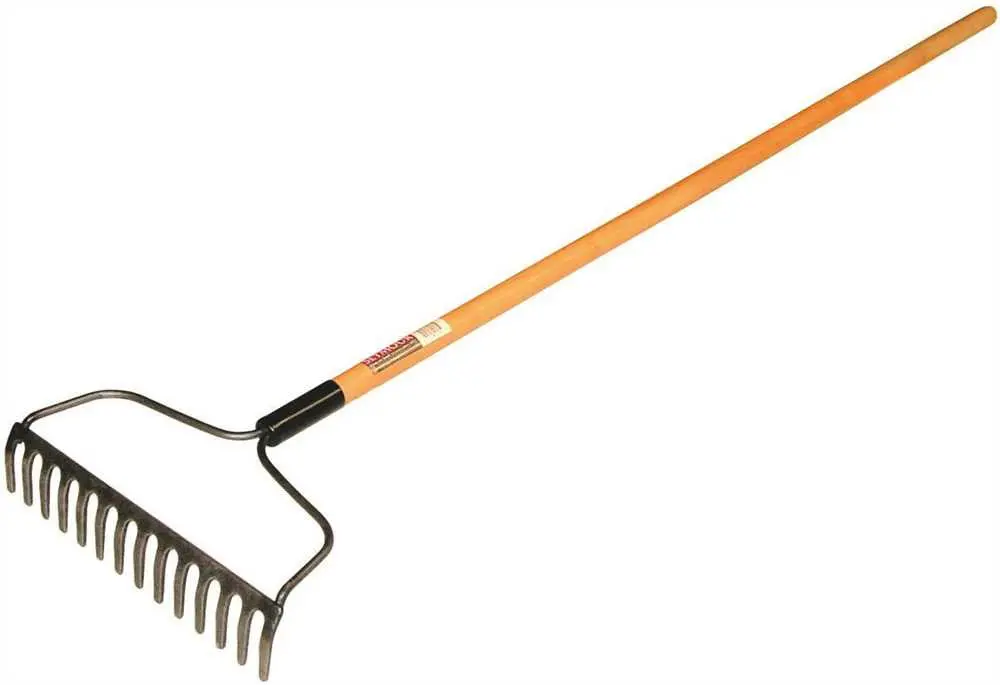 Seymour 90 Series Bow Rake, Welded 14 Tine, Economy Grade, 48" Wood Handle 1