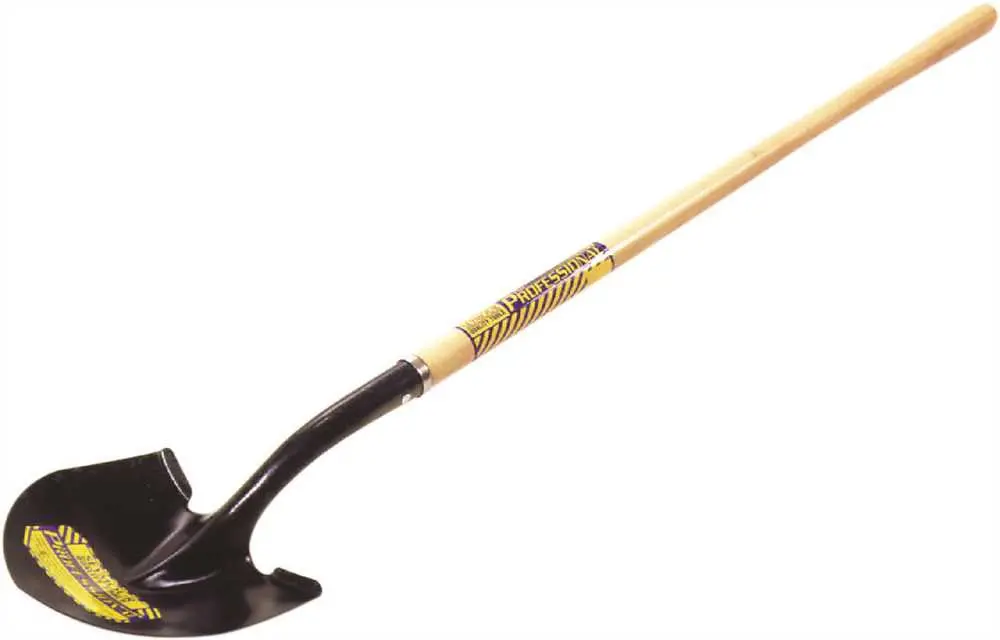 Seymour 20 Series Round Point Shovel, Professional Grade, 48" Wood Handle 1
