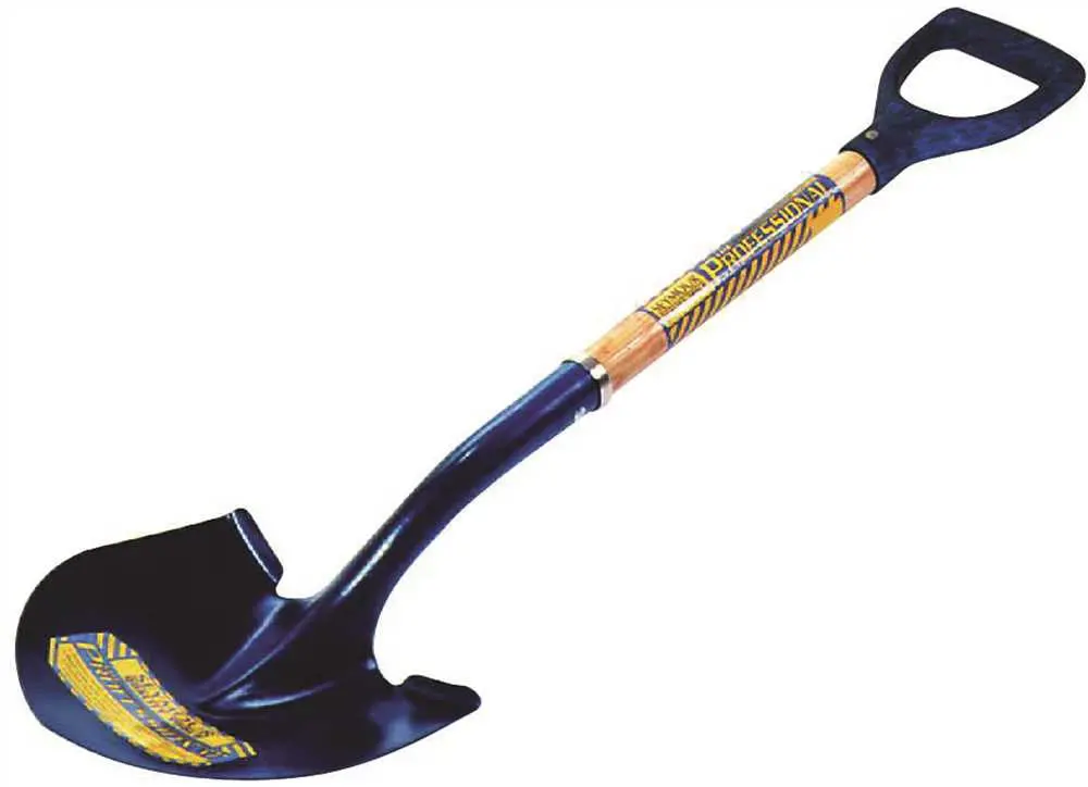 Seymour 20 Series Round Point Shovel, Professional Grade, 30", Wood Handle And Poly D-Grip 1