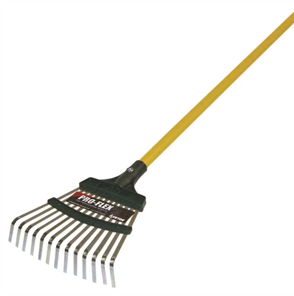 Kenyon Pro-Flex Leaf Rake, 8" With 48" Aluminum Handle 1