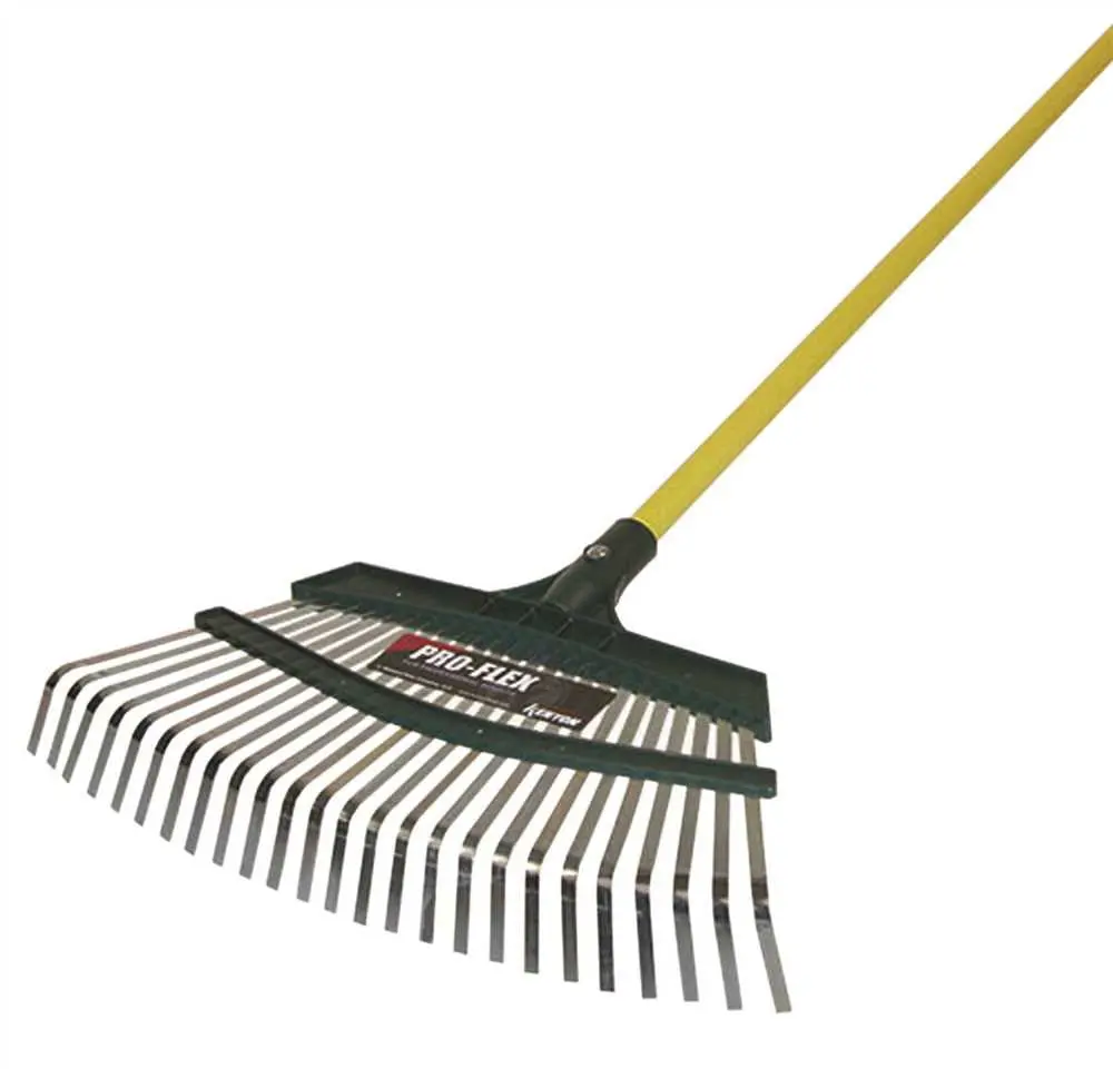 Kenyon Pro-Flex Leaf Rake, 18" With 48" Aluminum Handle 1