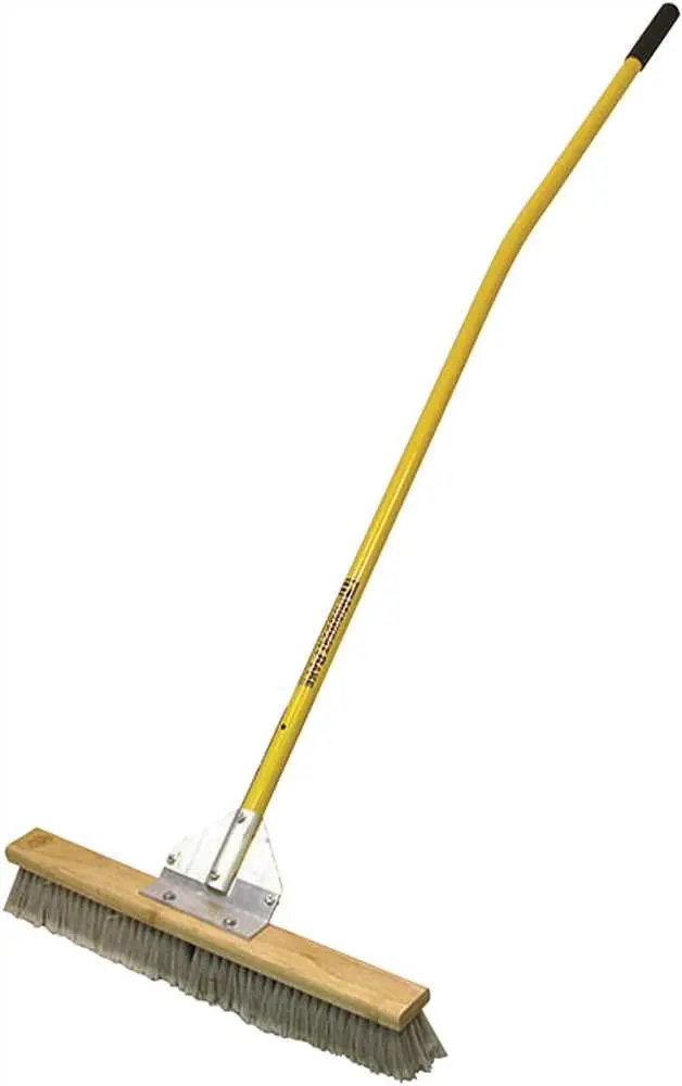 Midwest Rake Duo Broom, 36 In. With 60 In. Yellow Ergonomic Aluminum Handle 1