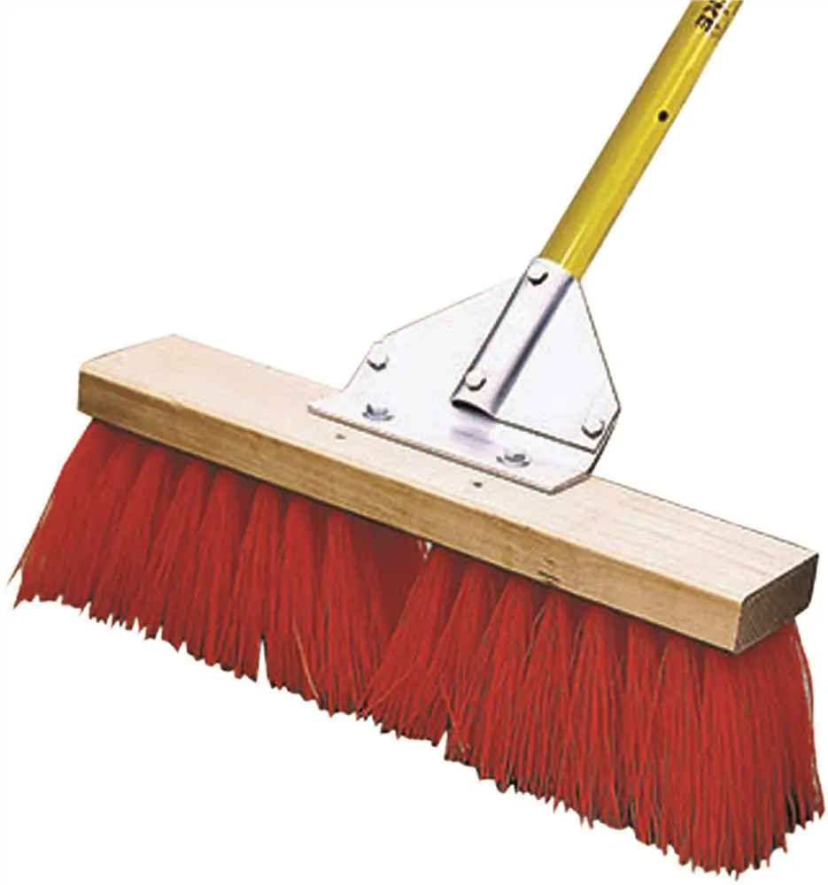 Midwest Rake Street And Landscape Broom, 18 In. With 60 In. Ergonomic Aluminum Handle 1