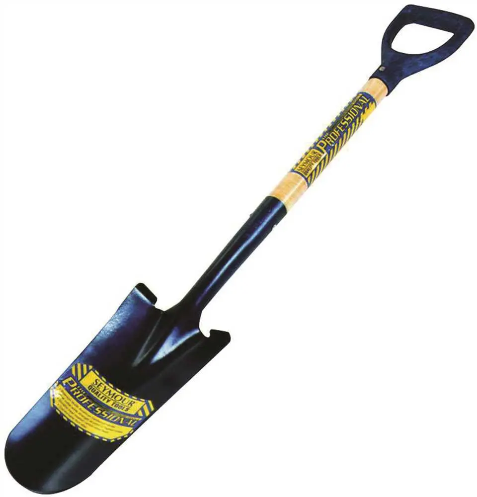Seymour 20 Series Drain Spade Professional Grade,  14 In. Wood Handle And Poly D-Grip 1