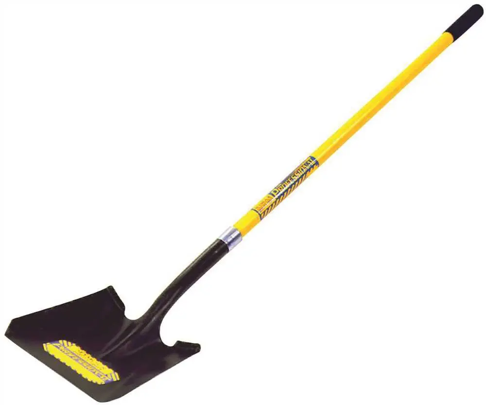 Seymour 40 Series Square Point Shovel Professional Grade With 46 In. Fiberglass Handle And Perma Grip 1