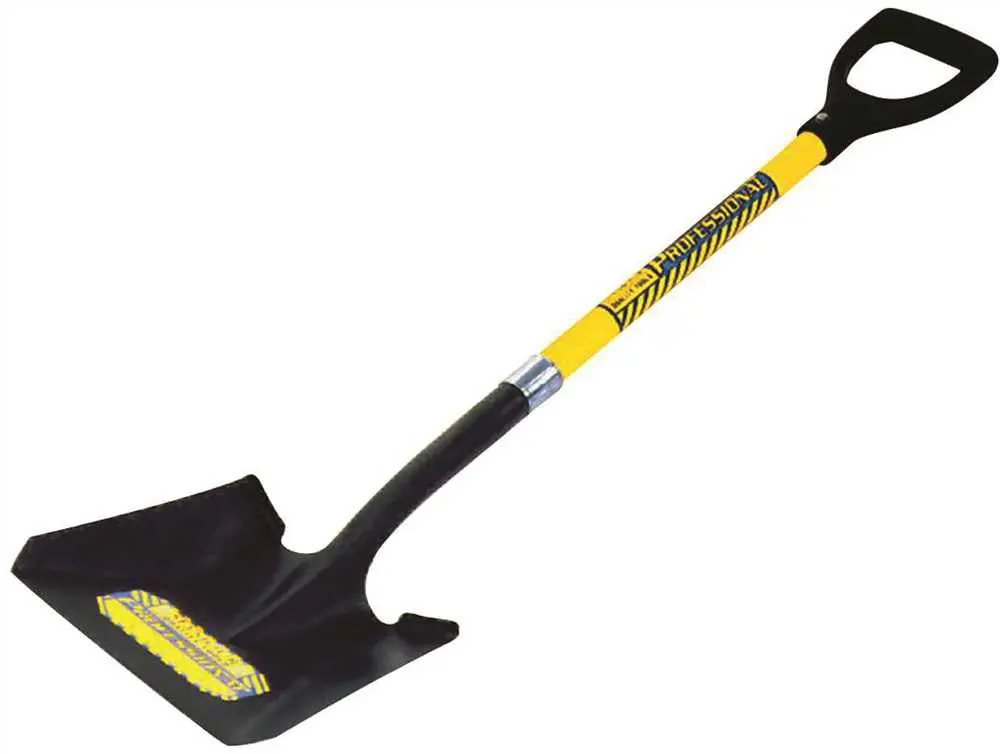Seymour 40 Series Square Point Shovel Professional Grade With 28 In. Fiberglass Handle And Perma Grip 1
