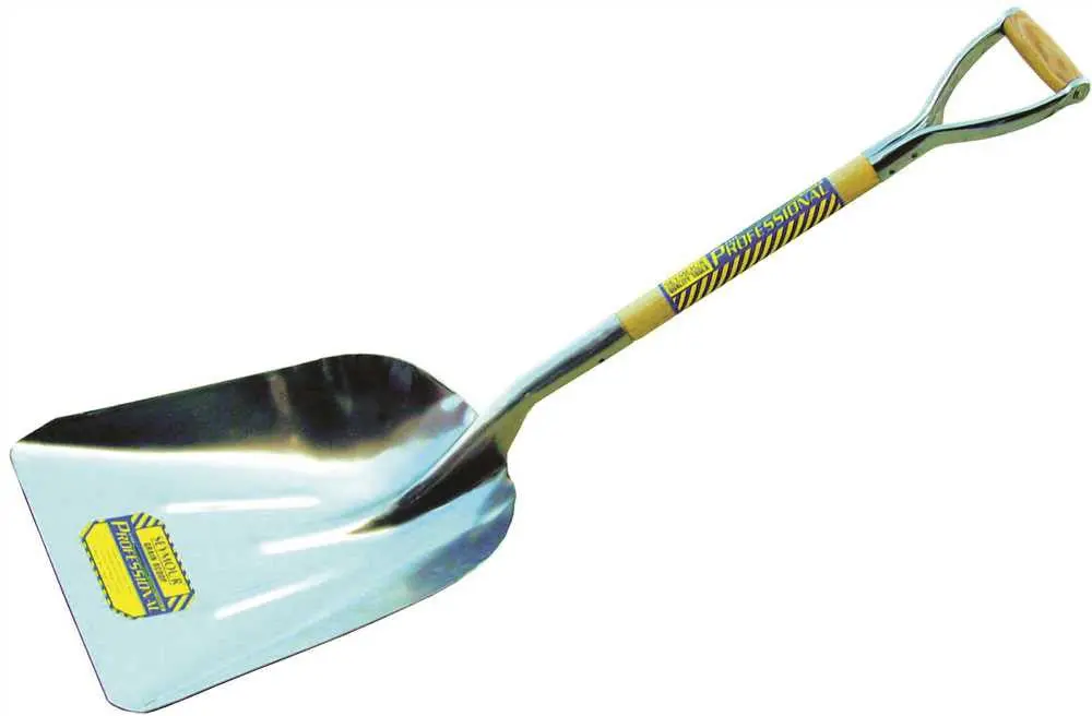 Seymour Grain Scoop With Aluminum Head And 29 In. Wood Handle Steel D-Grip 1