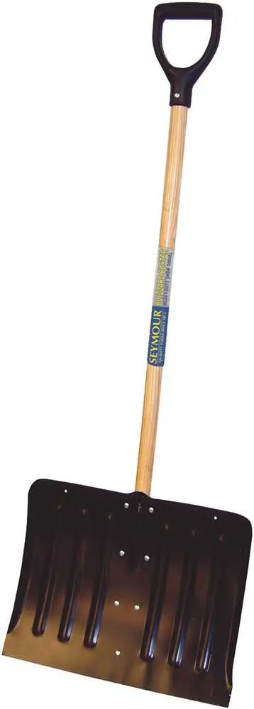 Seymour Steel Snow Shovel With 18" Head And 41" Wood Handle 1
