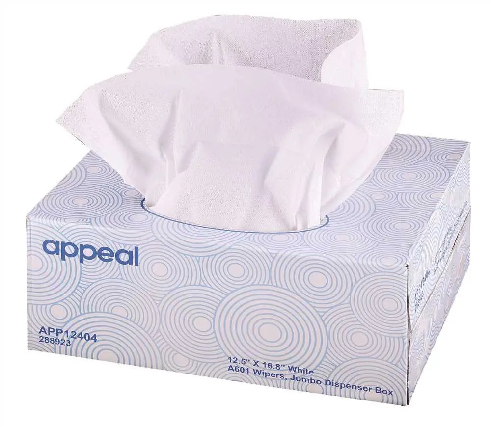 Appeal&Reg; A601 Wiper, White, 12.5" X 16.8", Medium Duty Workhorse Cloth, Brag Box, 180 Sheets Per Box 1