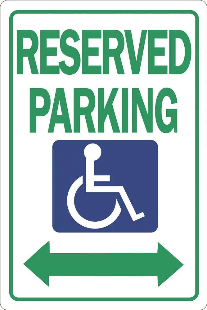 Reserved Parking Heavy-Duty Reflective Sign, 12 In. X 18 In. 1