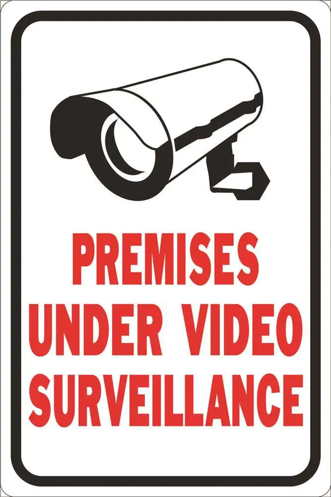 These Premises Protected By Video Surveillance Heavy-Duty Reflective Sign, 12 In. X 18 In. 1