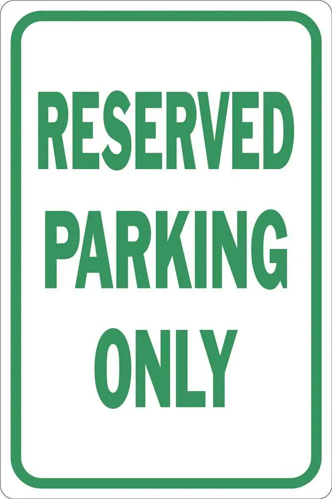Reserved Parking Only Heavy-Duty Reflective Sign, 12 In. X 18 In. 1