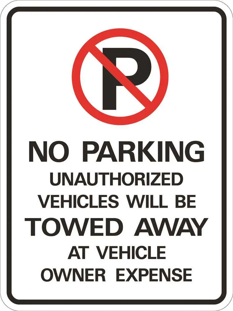 No Parking Heavy-Duty Reflective Sign, 18 In. X 24 In. 1