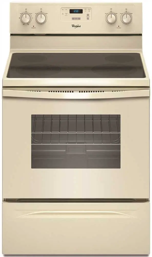 Whirlpool&Reg; 30-Inch 5.3 Cu. Ft. Single Oven Free-Standing Electric Range, Biscuit 1