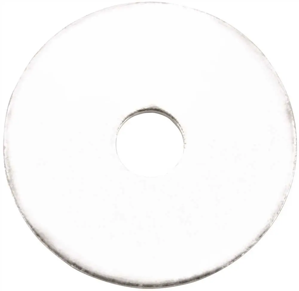 Zinc Fender Washer, 1-4 In. X 1 In., 100 Per Pack 1