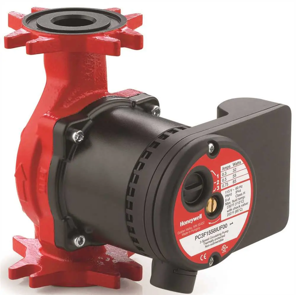 Honeywell, Aquapump&Trade; Hydronic Circulating Pump, 3-Speed, 15 Gpm 1
