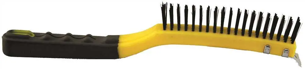 Rubberset&Reg; Long Handle Wire Brush With Scraper 1